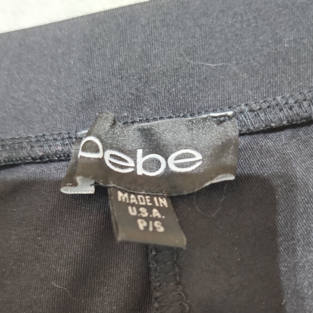 Bebe Black Rhinestone Leggings S - Picture 7 of 7